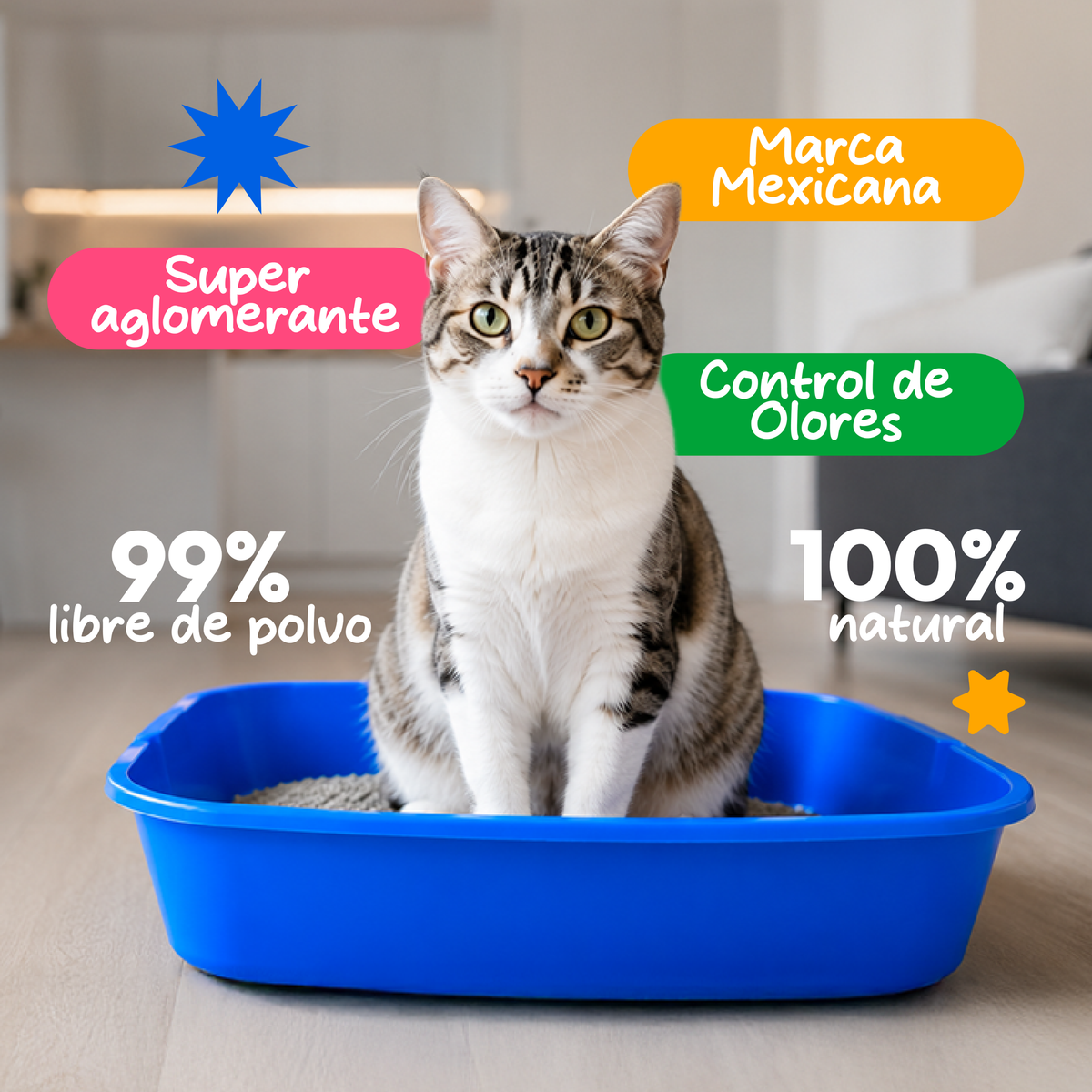 Arena 10 Kg Olor Manzana Verde